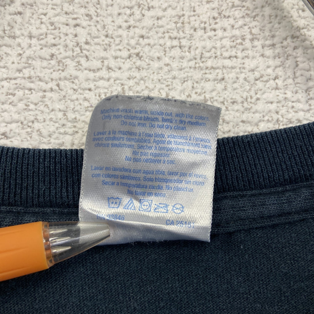 古着 used　GILDAN　ギルダン　半袖プリントTシャツ　ジャマイカ　クルーネック　レトロデザイン　黒　ブラック　Lサイズ