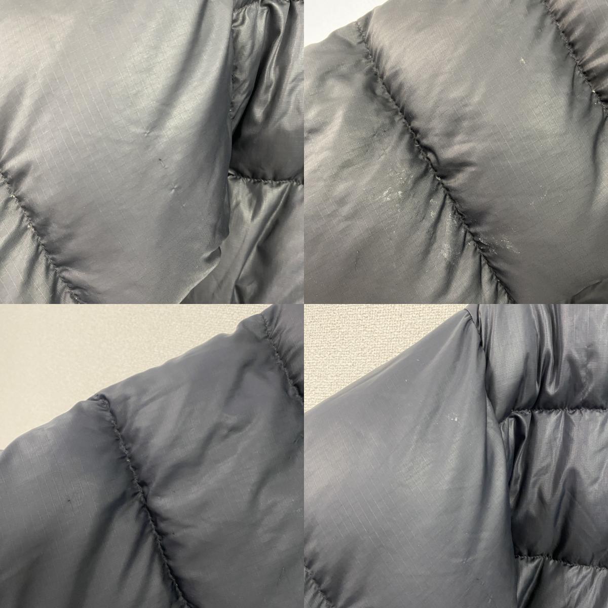 Mont-bell　モンベル　リバーシブルダウンジャケット　ダウン90％　紺　ネイビー　黒　ブラック　Mサイズ