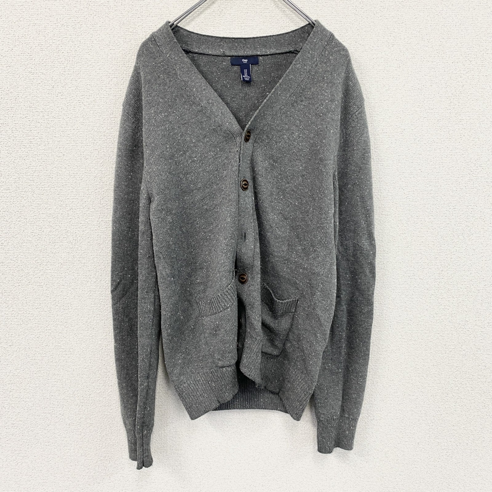 GAP　ギャップ　コットンニットセーター　灰色　グレー　Sサイズ
