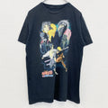 古着 used　NARUTO　うずまきナルト疾風伝　メキシコ製　半袖アニメキャラクタープリントTシャツ　黒　ブラック　Mサイズ