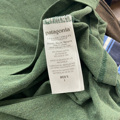 Patagonia　パタゴニア　半袖プリントTシャツ　緑　グリーン　Lサイズ