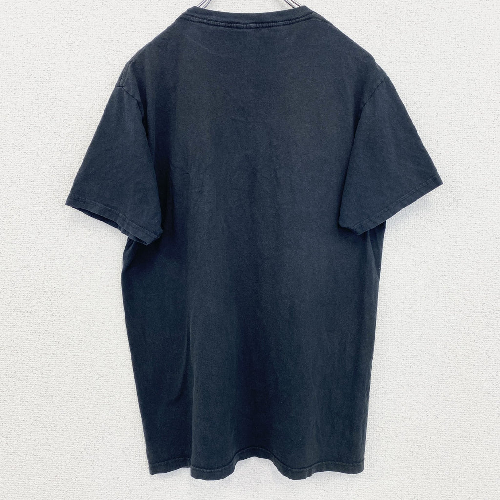 古着 used　NARUTO　うずまきナルト疾風伝　メキシコ製　半袖アニメキャラクタープリントTシャツ　黒　ブラック　Mサイズ