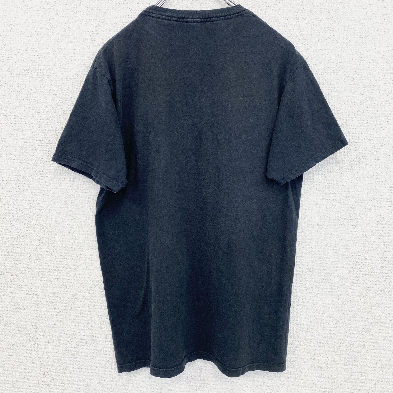 古着 used　NARUTO　うずまきナルト疾風伝　メキシコ製　半袖アニメキャラクタープリントTシャツ　黒　ブラック　Mサイズ