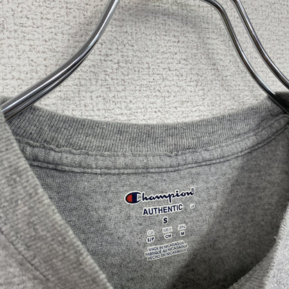 古着 used　Champion　チャンピオン　半袖プリントTシャツ　パデュー大学　レトロ　クルーネック　灰　グレー　Sサイズ