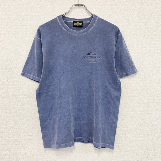 yesterday sportswear　Quiksilver　クイックシルバー　半袖プリントTシャツ　フェード　青　ブルー　Mサイズ