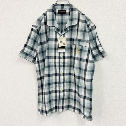 GIANNI VALENTINO　ジャンニ バレンティノ　半袖シャツ　チェック柄　マルチカラー　Lサイズ