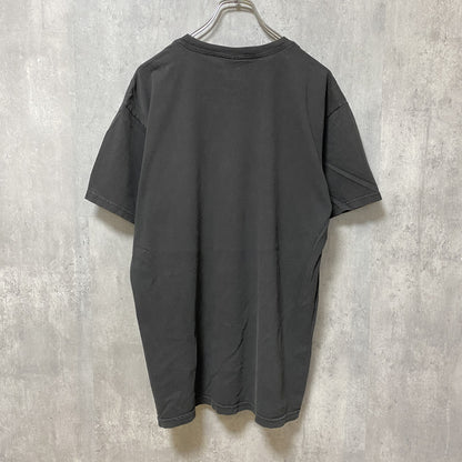 古着 used　POLOJEANS　ポロジーンズ　半袖プリントTシャツ　クルーネック　黒　ブラック　春夏服　Mサイズ