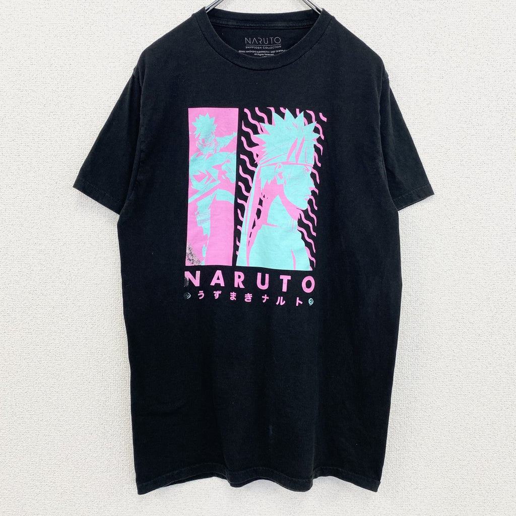 古着 used　00s　NARUTO　うずまきナルト疾風伝　メキシコ製　半袖アニメキャラプリントTシャツ　ヴィンテージ　Mサイズ