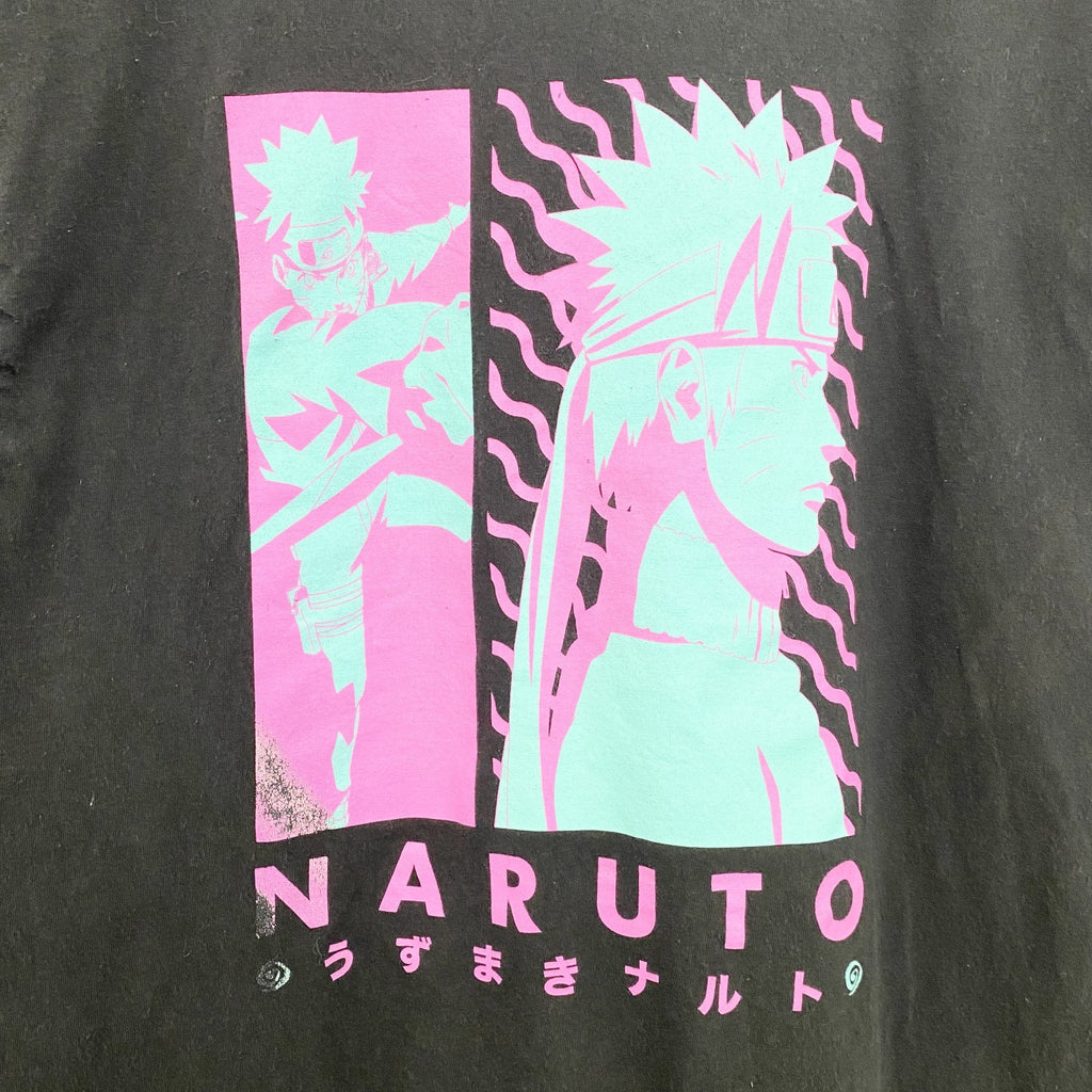 古着 used　00s　NARUTO　うずまきナルト疾風伝　メキシコ製　半袖アニメキャラプリントTシャツ　ヴィンテージ　Mサイズ