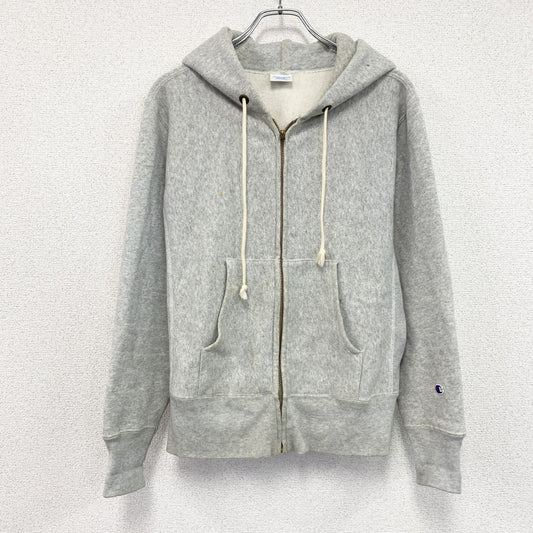 Champion　チャンピオン　リバースウィーブ　フルジップスウェットパーカー/フーディー　単色　復刻　灰色　グレー　Mサイズ