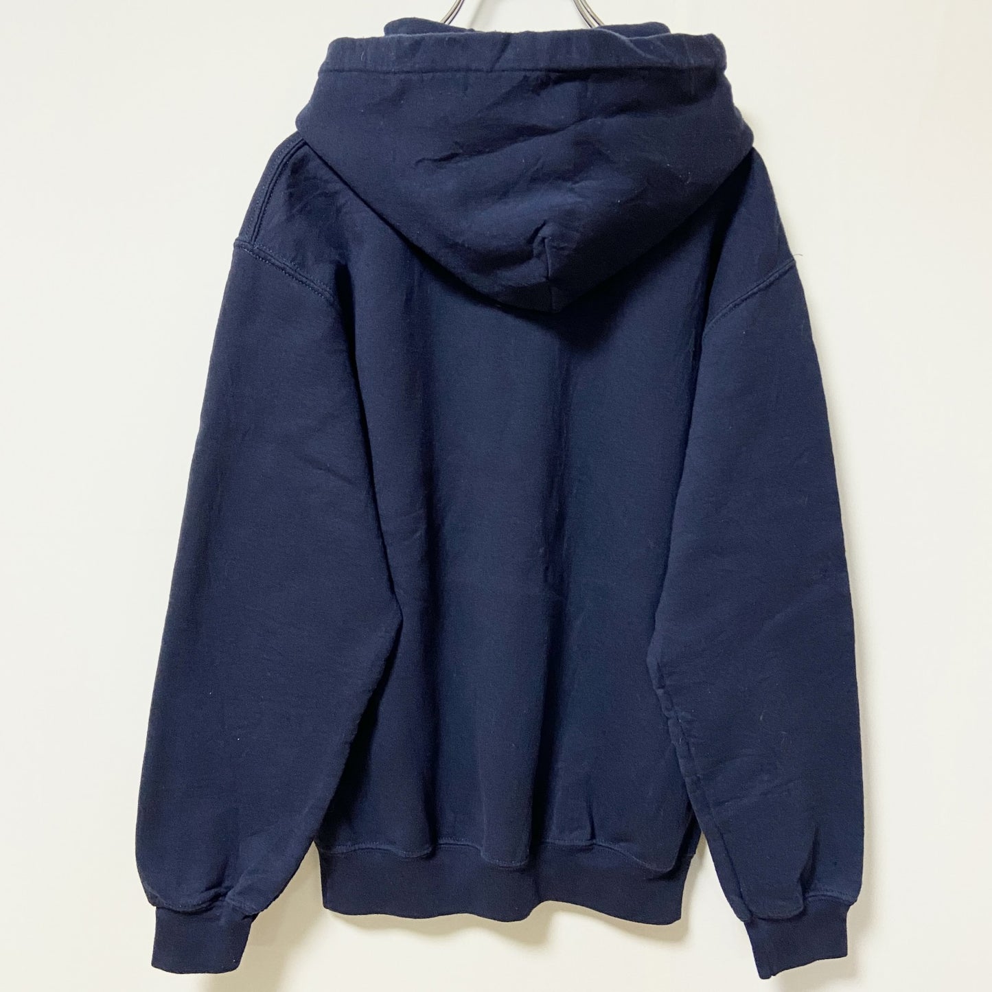 FILA　フィラ　スウェットパーカー/フーディー　デカロゴ　スポーツミックス　ビッグシルエット　紺　ネイビー　Sサイズ