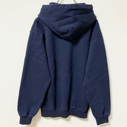 FILA　フィラ　スウェットパーカー/フーディー　デカロゴ　スポーツミックス　ビッグシルエット　紺　ネイビー　Sサイズ