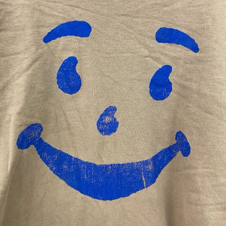 古着 used　DELTA　PRO WEIGHT　半袖プリントTシャツ　クルーネック　クールエイドマン　カーキー　XLサイズ