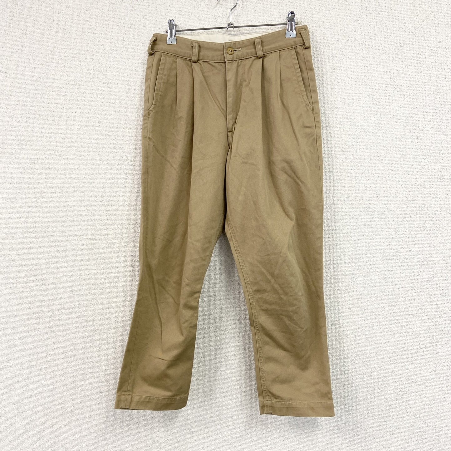 orSlow　オアスロウ　チノクロップドタックパンツ　ジップフライ　ベージュ　XSサイズ