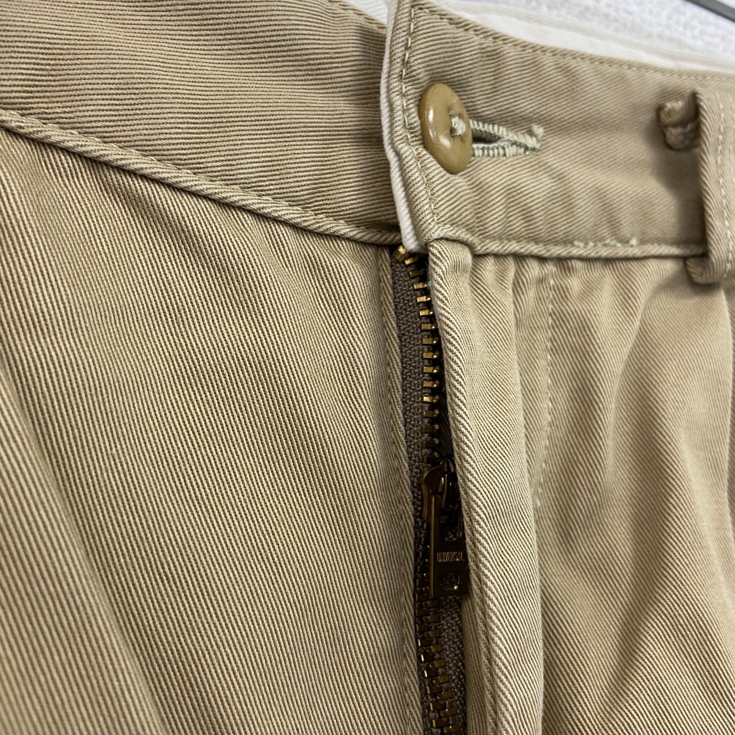 orSlow　オアスロウ　チノクロップドタックパンツ　ジップフライ　ベージュ　XSサイズ