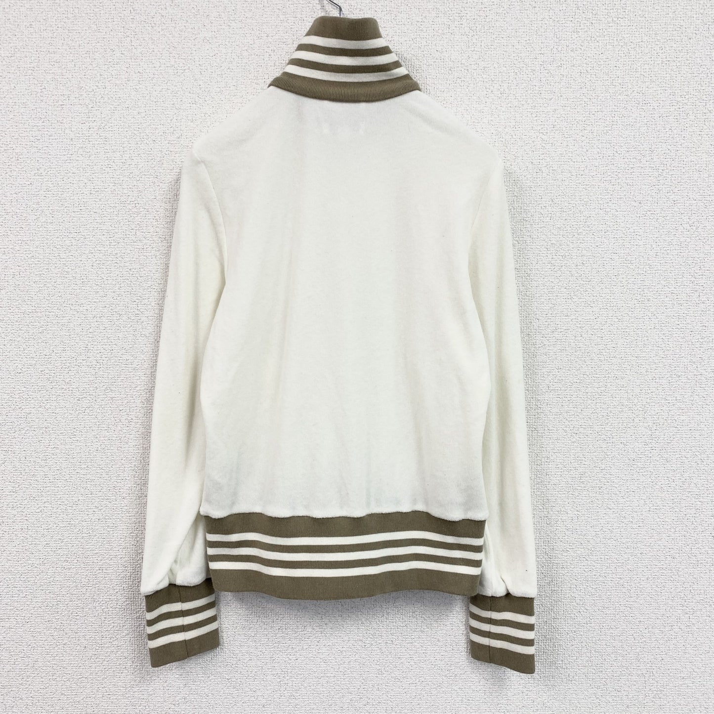 00s　adidas　アディダス　トラックジャケット/ジャージ　トレフォイルロゴ　ヴィンテージ　ホワイトー　Lサイズ