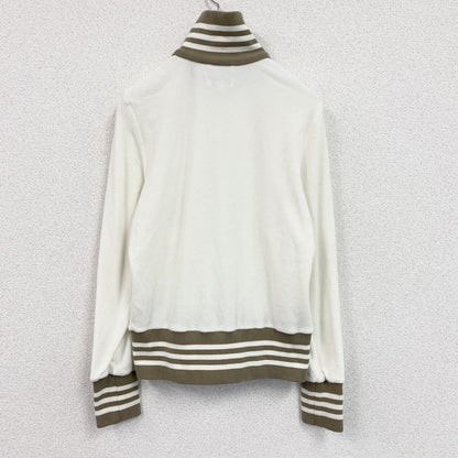 00s　adidas　アディダス　トラックジャケット/ジャージ　トレフォイルロゴ　ヴィンテージ　ホワイトー　Lサイズ