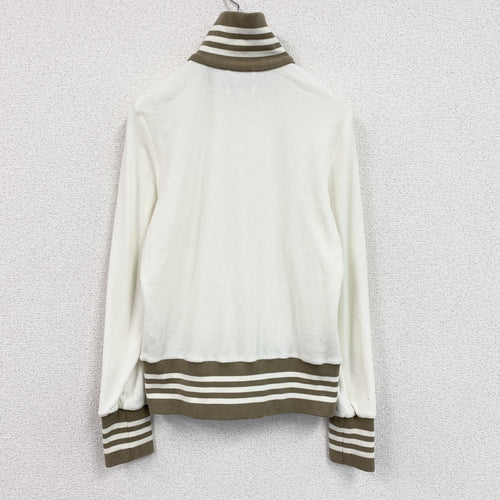 00s　adidas　アディダス　トラックジャケット/ジャージ　トレフォイルロゴ　ヴィンテージ　ホワイトー　Lサイズ