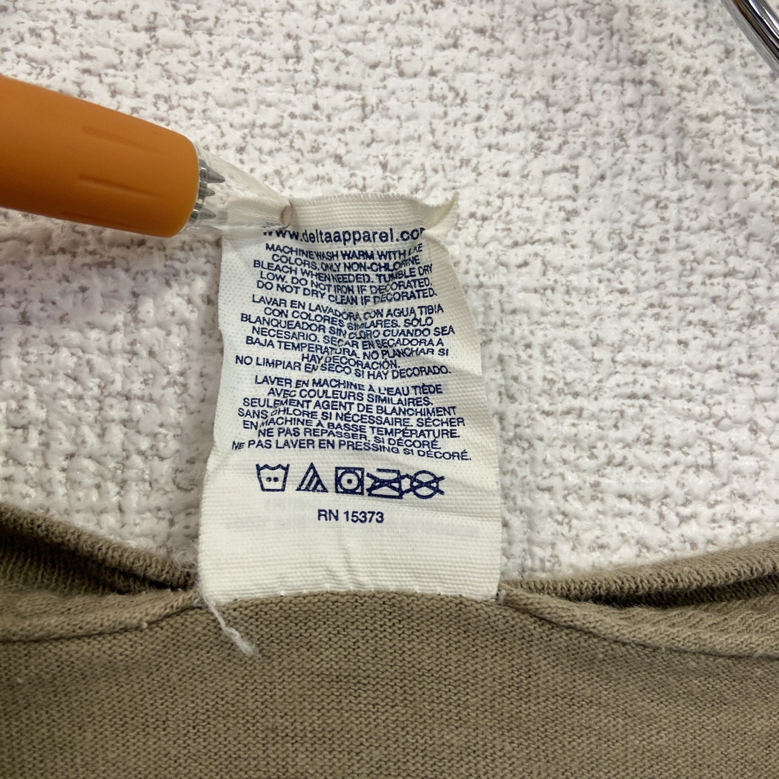 古着 used　DELTA　PRO WEIGHT　半袖プリントTシャツ　クルーネック　クールエイドマン　カーキー　XLサイズ