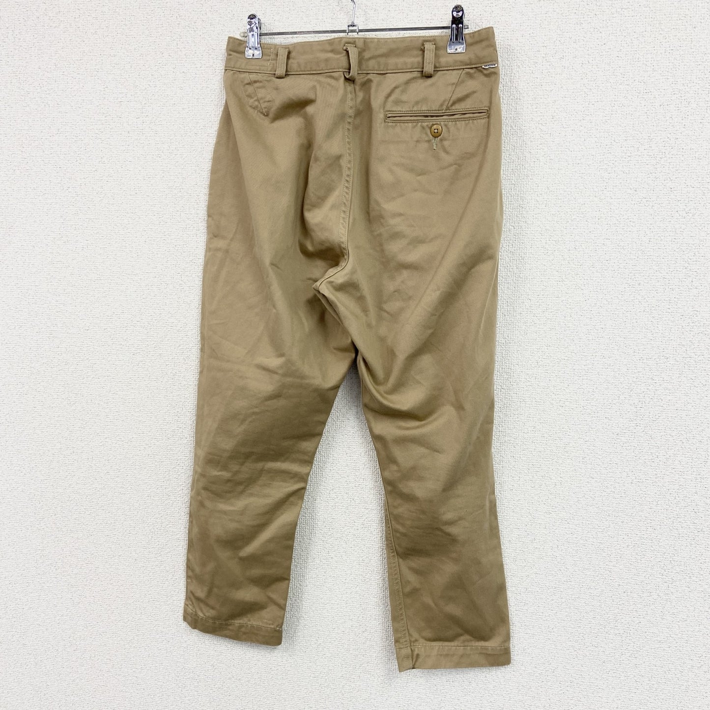 orSlow　オアスロウ　チノクロップドタックパンツ　ジップフライ　ベージュ　XSサイズ