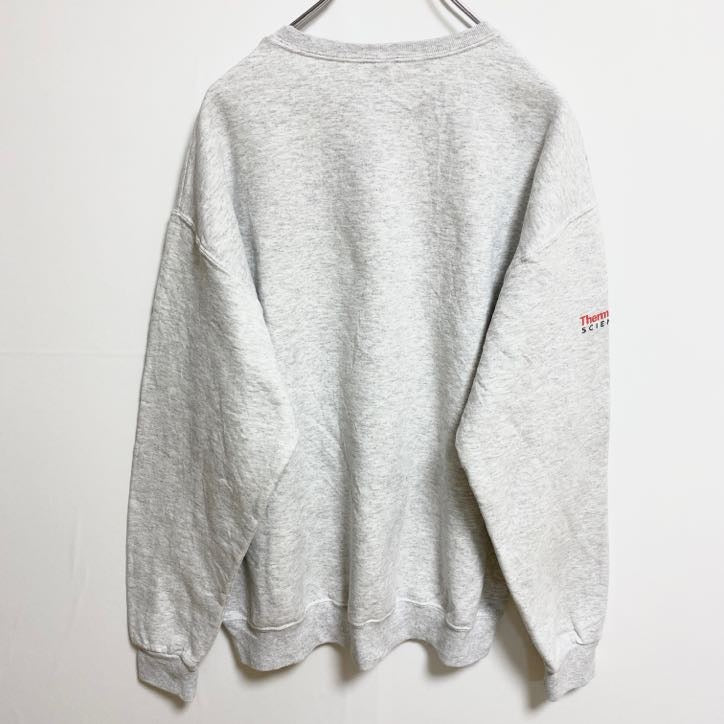 古着 used　JERZEES ジャージーズ　長袖プリントスウェット　トレーナー　ノルディック　霜降りカラー　レトロ　Lサイズ