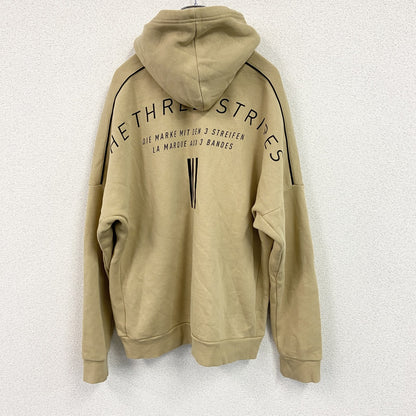 adidas　アディダス　フルジップスウェットパーカー/フーディー　からし色　XLサイズ