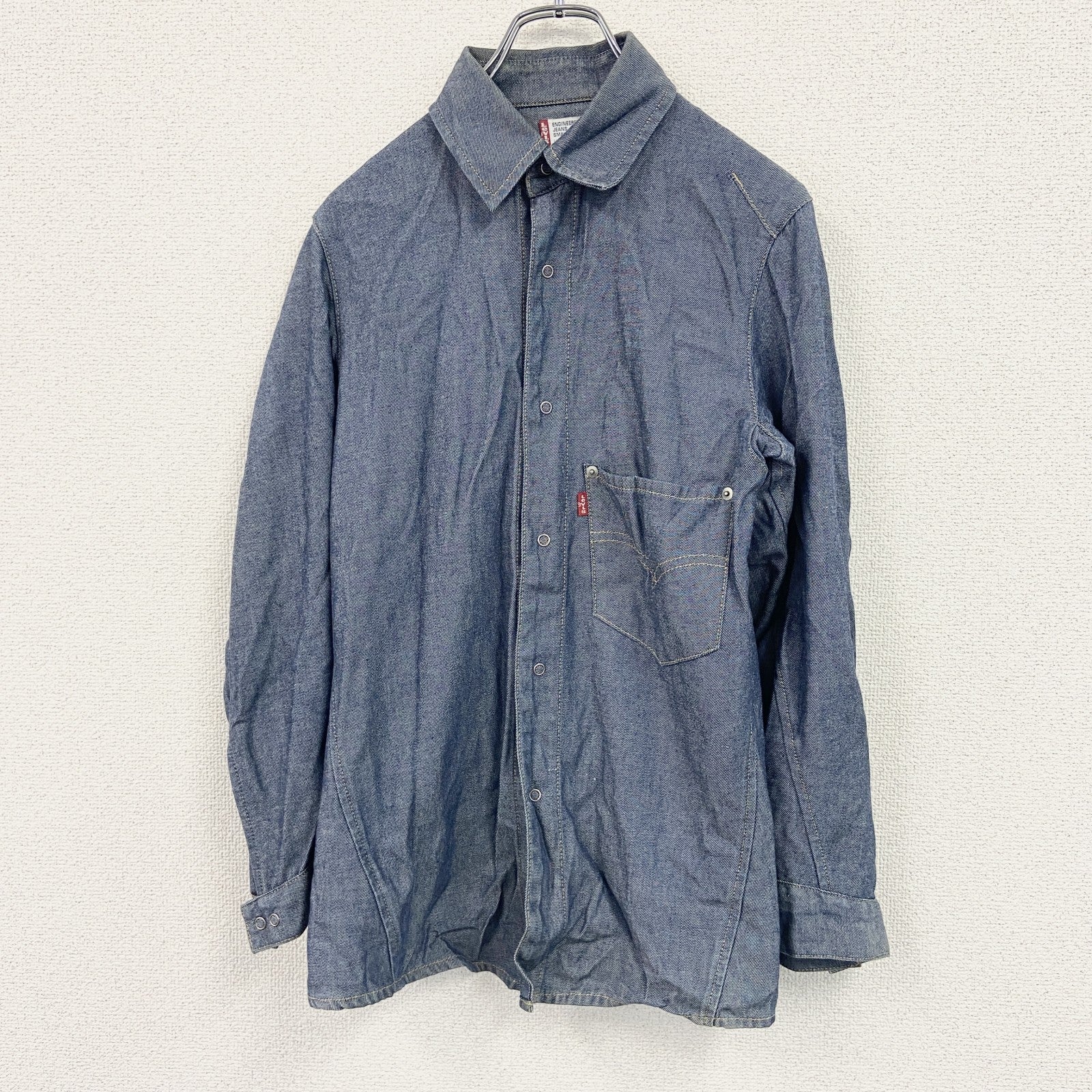 Levi's　リーバイス　長袖デニムシャツ　インディゴ　Sサイズ