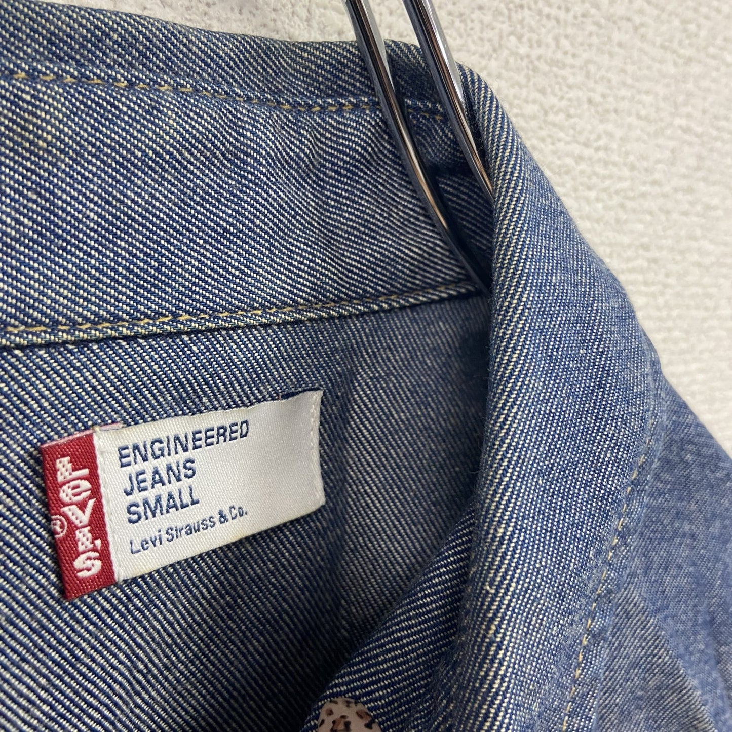 Levi's　リーバイス　長袖デニムシャツ　インディゴ　Sサイズ