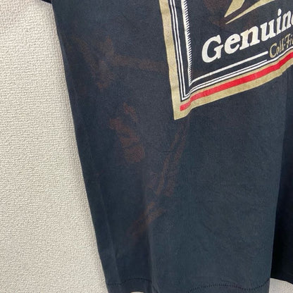 古着 used　80s　SCREEN STARS　半袖プリントTシャツ　ミラービール　お酒　黒　ブラック　ヴィンテージ　XLサイズ