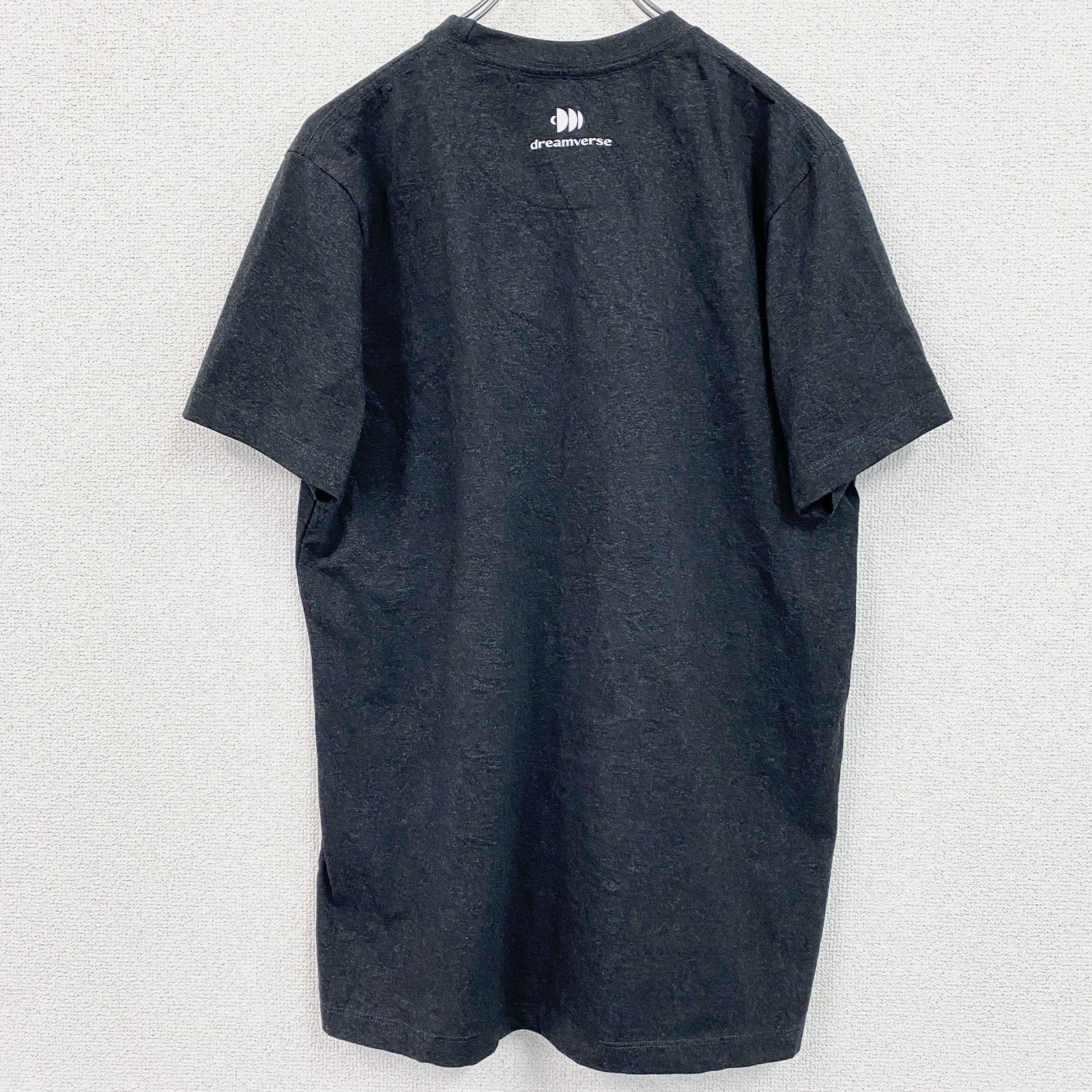 古着 used　ローリングストーンズ　半袖バンドプリントTシャツ　レトロデザイン　クルーネック　口　舌　黒　ブラック　Mサイズ