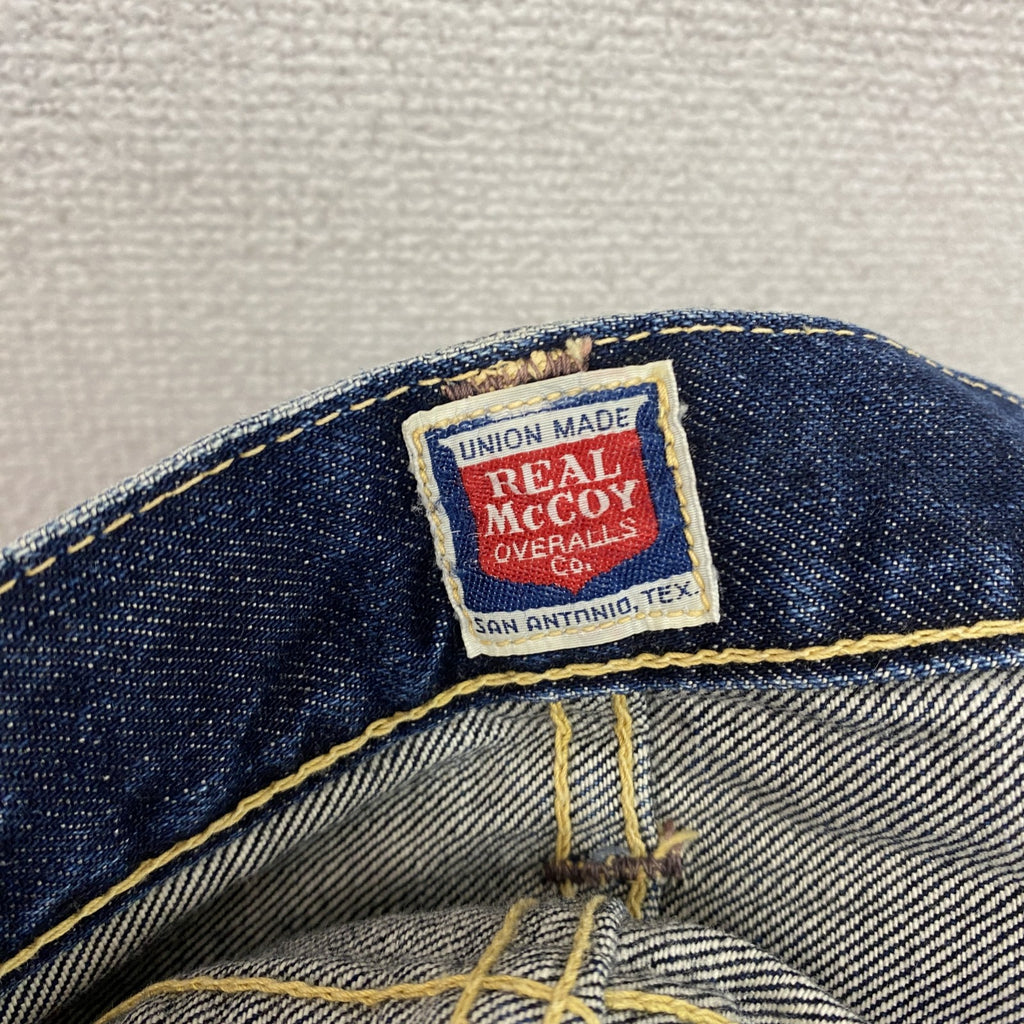 REAL McCOY'S　リアルマッコイズ　デニムパンツ/ジーンズ　ジップフライ　インディゴ