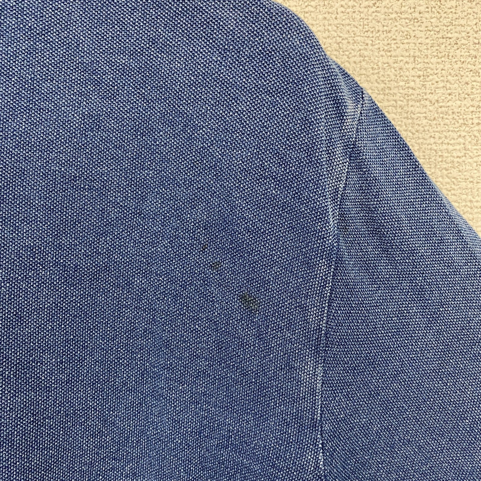 POLO RALPH LAUREN　ポロラルフローレン　半袖ポロシャツ　刺繡ロゴ　インディゴ　Mサイズ