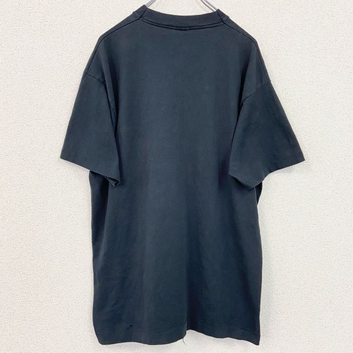 古着 used　80s　SCREEN STARS　半袖プリントTシャツ　ミラービール　お酒　黒　ブラック　ヴィンテージ　XLサイズ