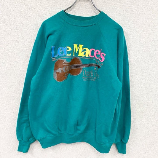 80s　Hanes ACTIVWEAR　ヘインズアクティブウェア　スウェット/トレーナー　ラグランスリーブ　ヴィンテージ　グリーン　XLサイズ