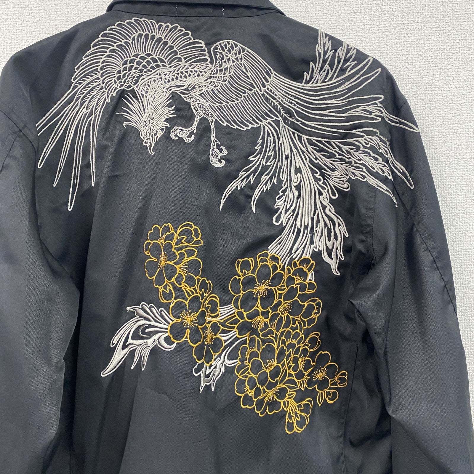 絡繰魂　カラクリタマシイ　フルジップジャケット　ブルゾン　刺繡　黒　ブラック　2XLサイズ　