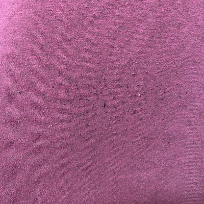 古着 used　IZOD アイゾッド　長袖ワンポイントロゴ刺繍スウェット　トレーナー　クルーネック　ワインレッド　えんじ　Lサイズ
