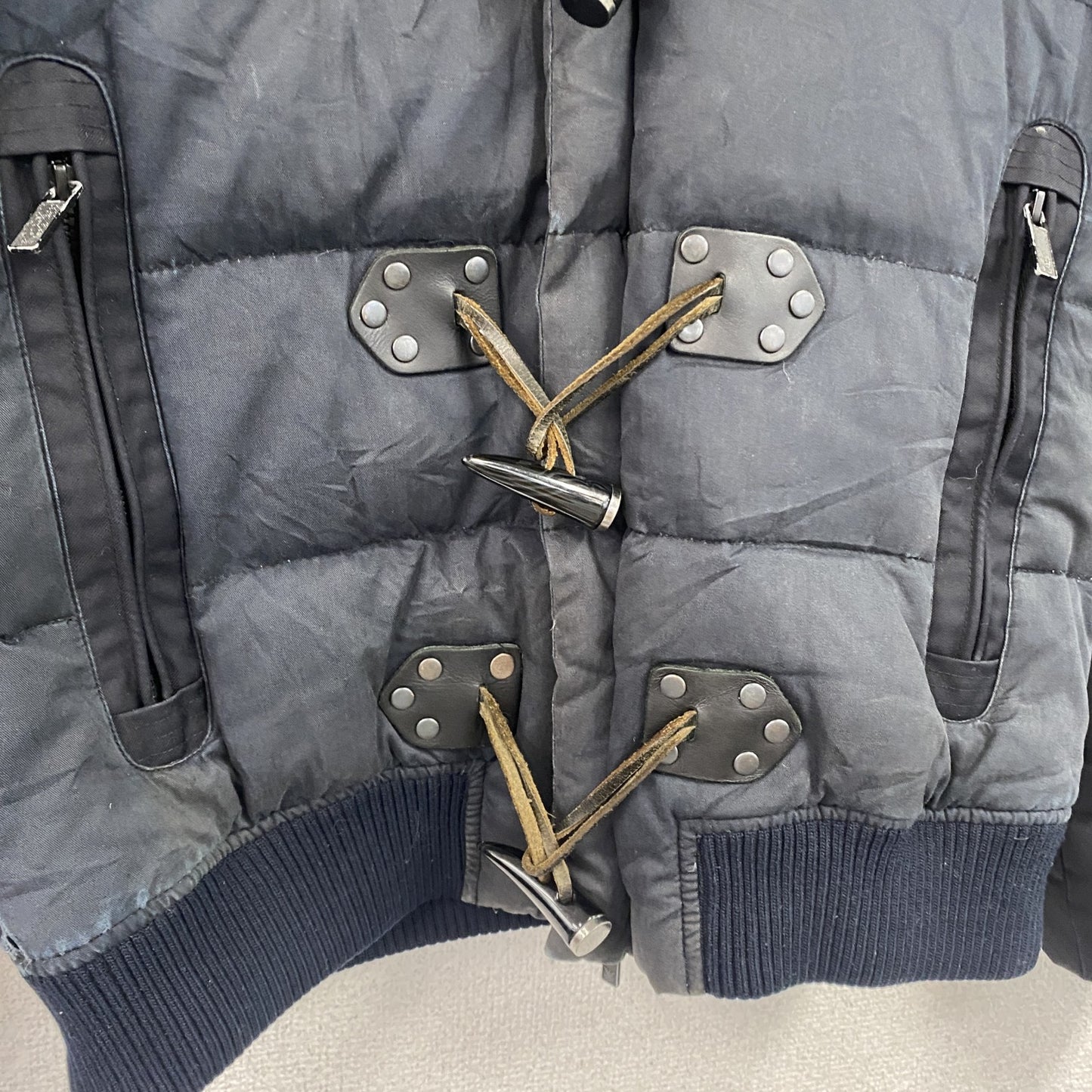 EMPORIO ARMANI　エンポリオアルマーニ　ダッフルデザインダウンジャケット　紺　ネイビー