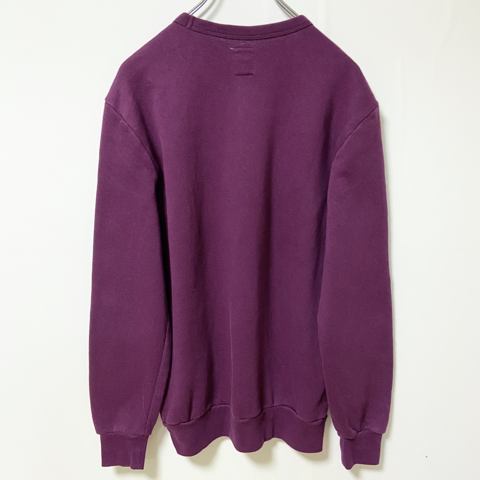 古着 used　GAP ギャップ　長袖スウェット　トレーナー　ビックロゴプリント　秋冬服　パープル　Sサイズ