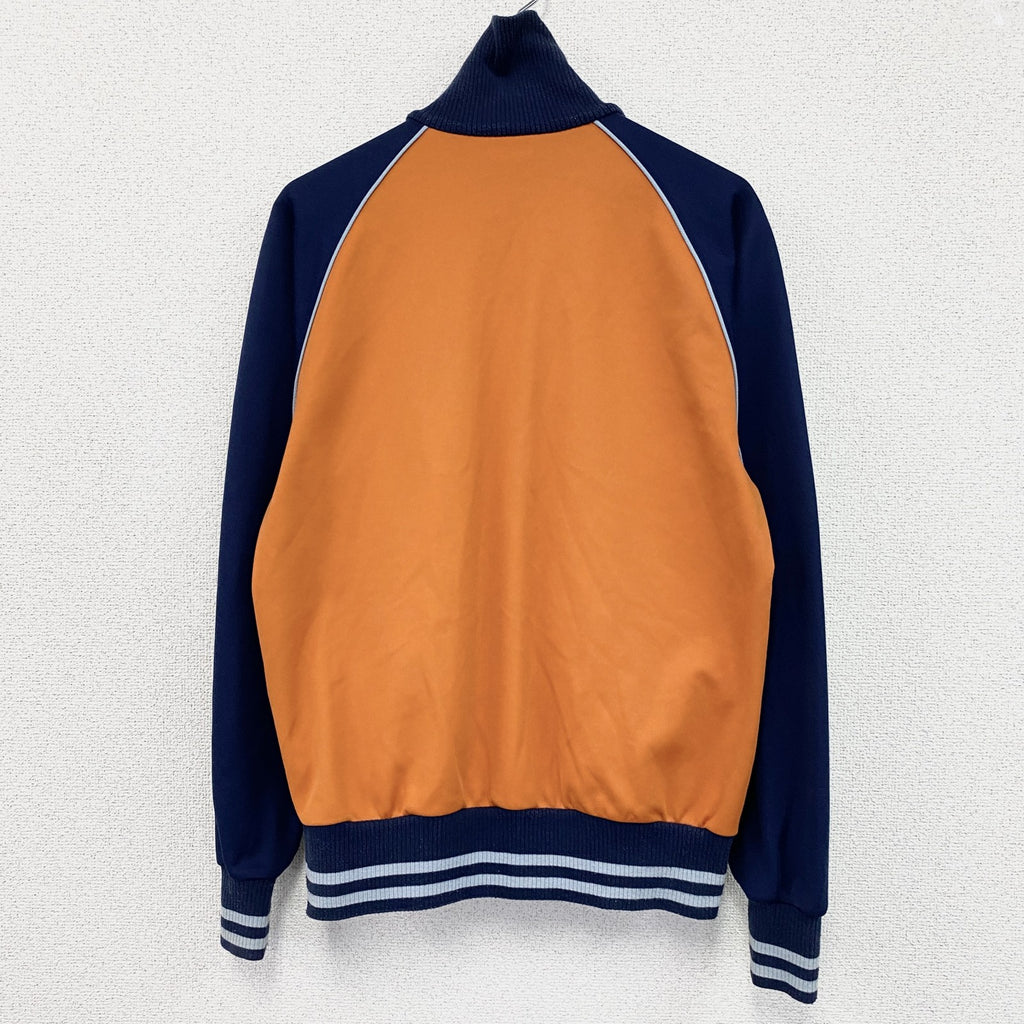 PUMA　プーマ　トラックジャケット/ジャージ　ラグランスリーブ　ジップポケット　ワンポイント　オレンジ　Oサイズ