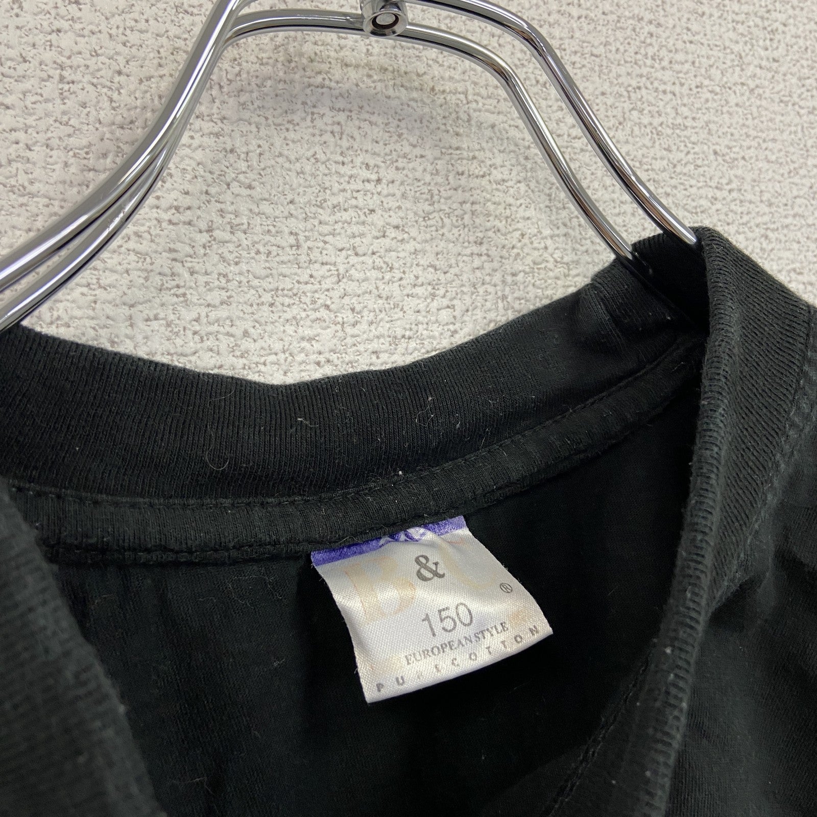 古着 used　B＆C　半袖人物プリントTシャツ　BANDERA　ゲバラ　クルーネック　レトロデザイン　革命家　黒　ブラック　