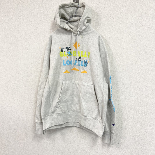 Champion　チャンピオン　リバースウィーブ　スウェットパーカー/フーディー　霜降りグレー　Lサイズ