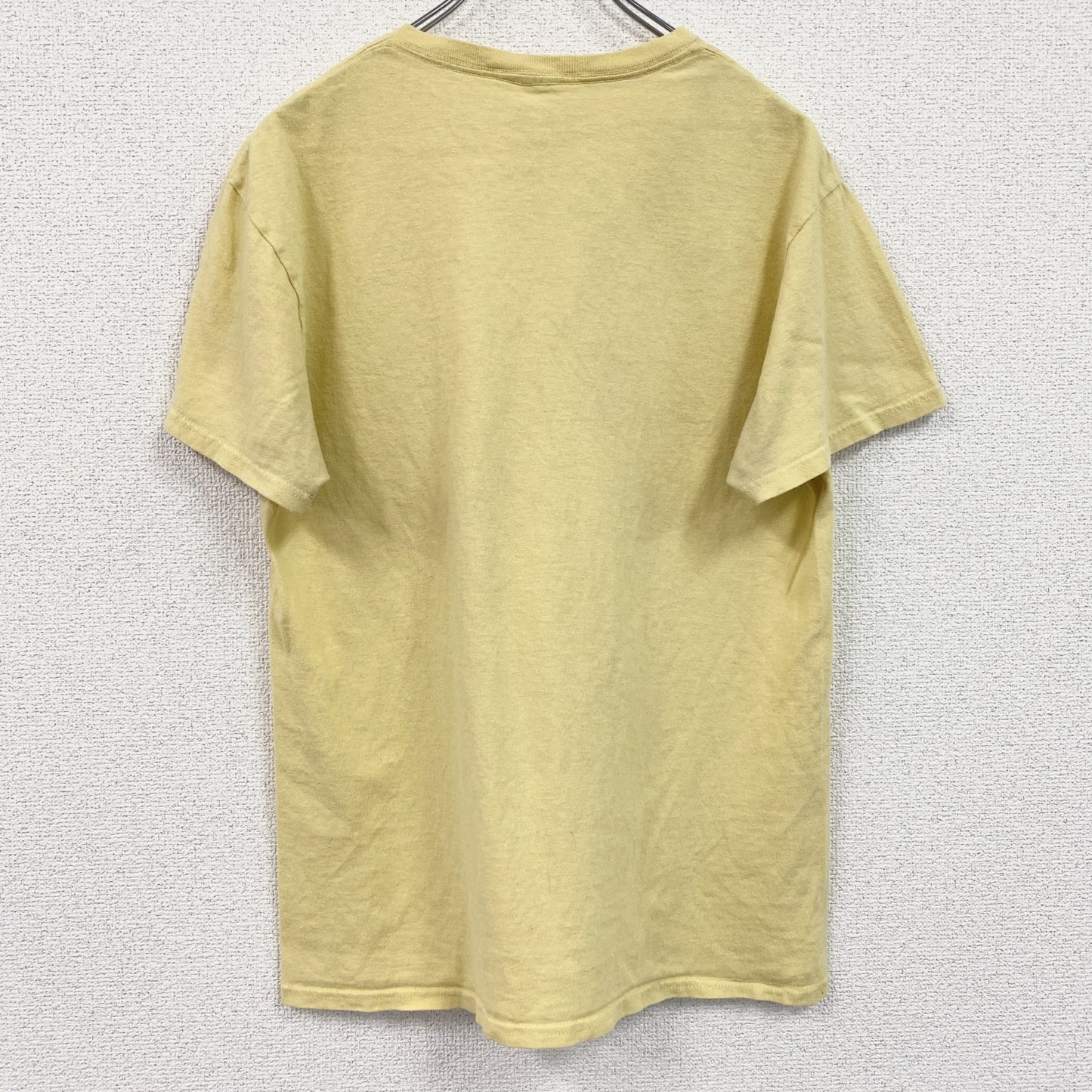 古着 used　僕のヒーローアカデミア　半袖アニメプリントTシャツ　ジャンプ　レトロ　クルーネック　黄色　イエロー　Mサイズ　