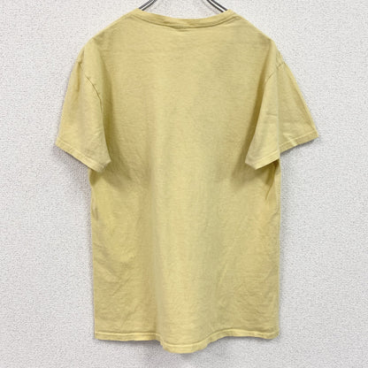 古着 used　僕のヒーローアカデミア　半袖アニメプリントTシャツ　ジャンプ　レトロ　クルーネック　黄色　イエロー　Mサイズ　