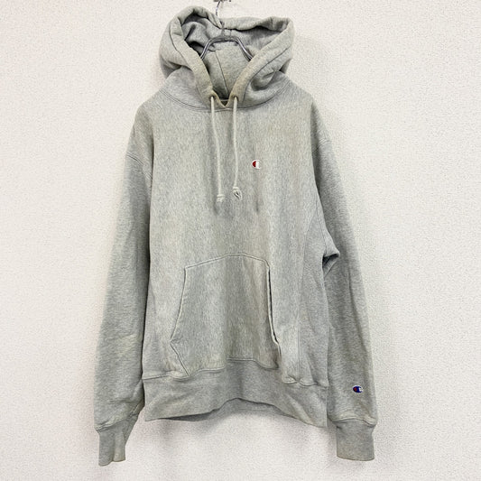 Champion　チャンピオン　リバースウィーブ　スウェットパーカー/フーディー　灰色　グレー　Mサイズ