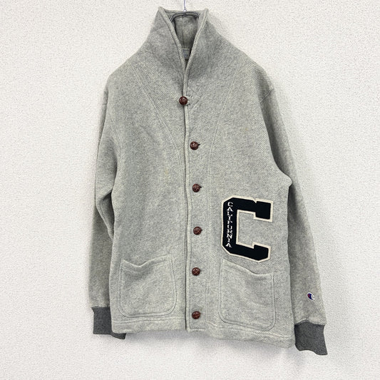 Champion　チャンピオン　スウェットパーカー　ボタン開き　灰色　グレー　Lサイズ