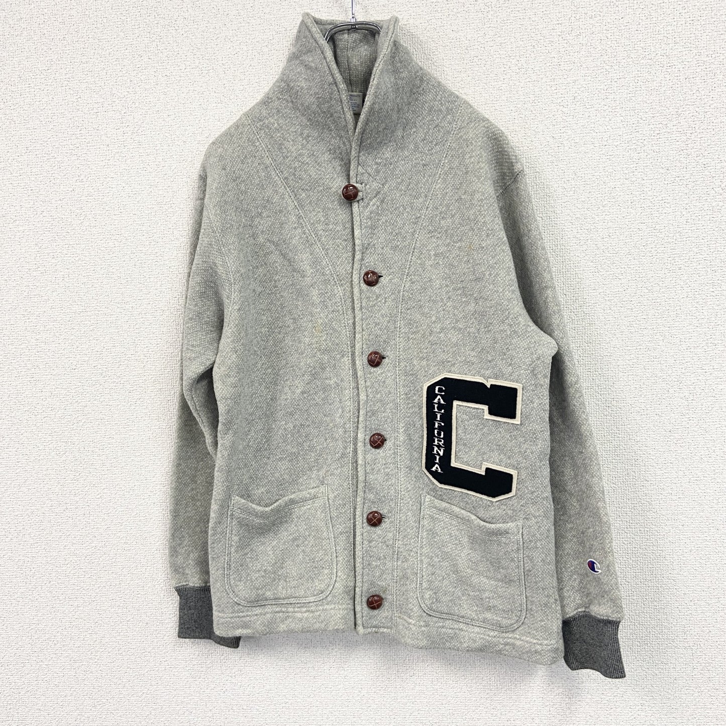 Champion　チャンピオン　スウェットパーカー　ボタン開き　灰色　グレー　Lサイズ
