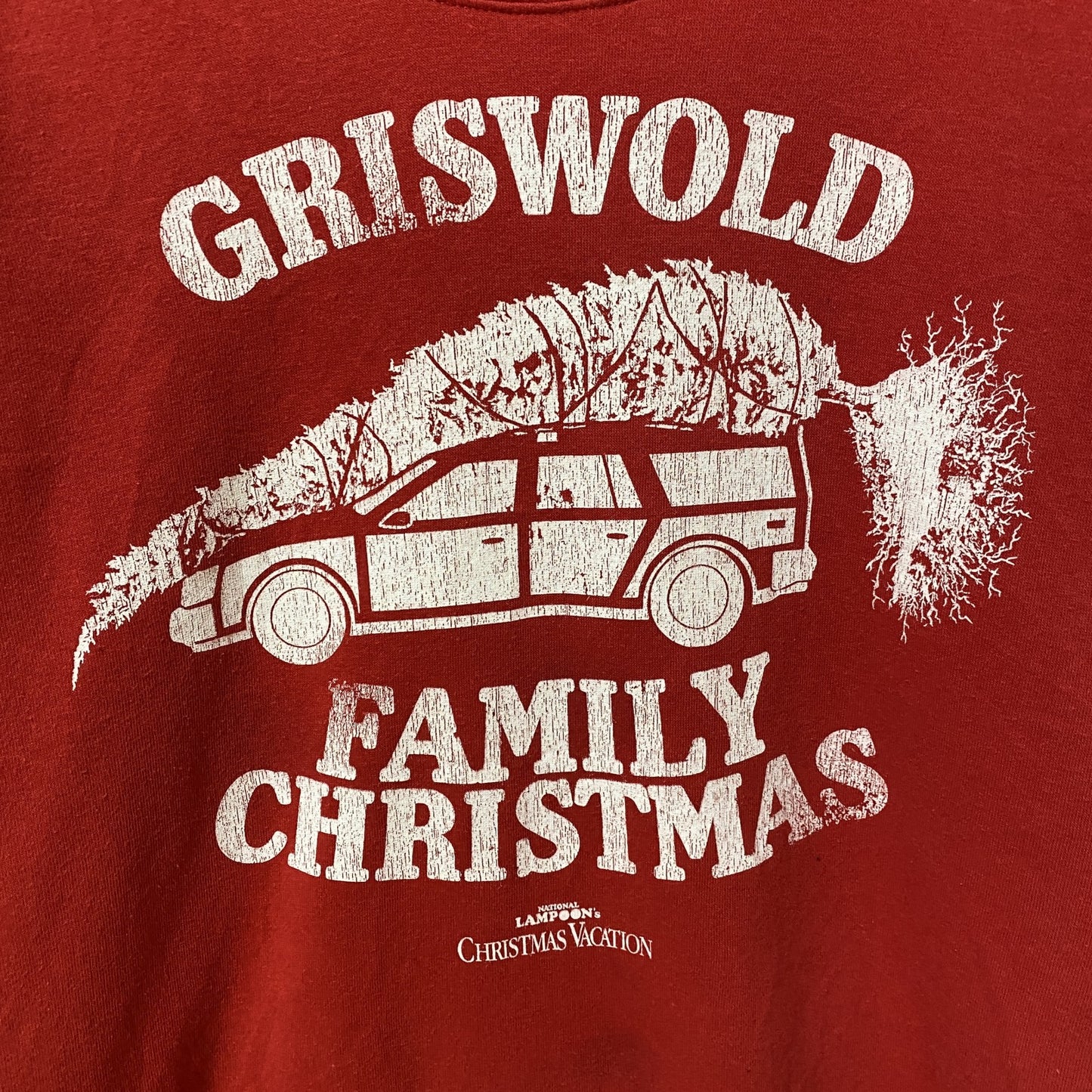 CHRISTMASVACATION　ナショナル・ランプーン　クリスマス・バケーション　ムービースウェット/トレーナー　レッド　Mサイズ