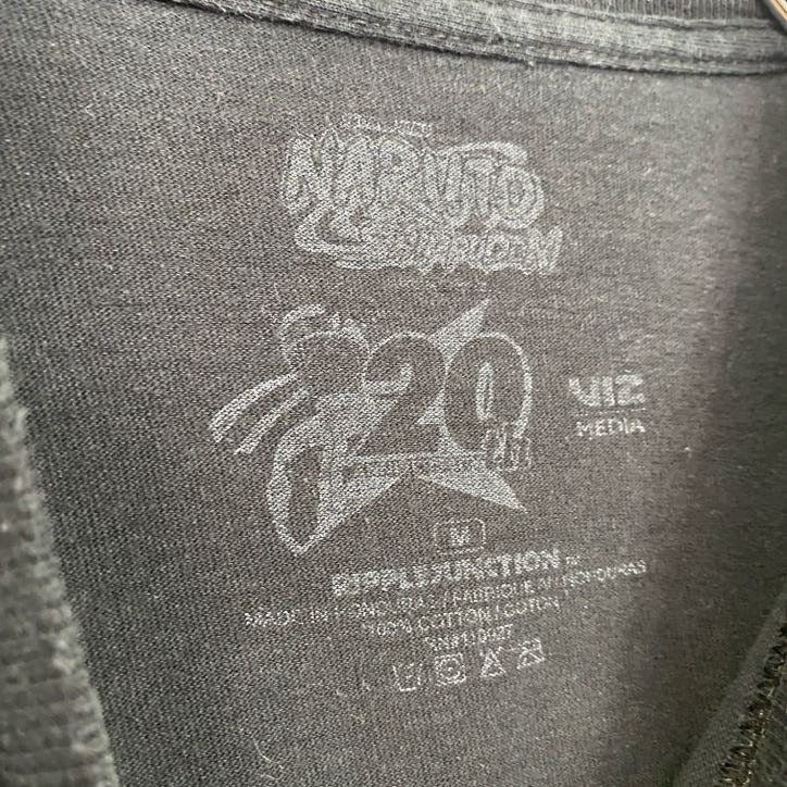 古着 used　NARUTO　うずまきナルト　半袖アニメプリントTシャツ　キャラクターデザイン　黒　ヴィンテージ　Mサイズ