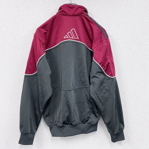 00s　adidas　アディダス　トラックジャケット/ジャージ　ヴィンテージ　灰色　グレー　赤　レッド