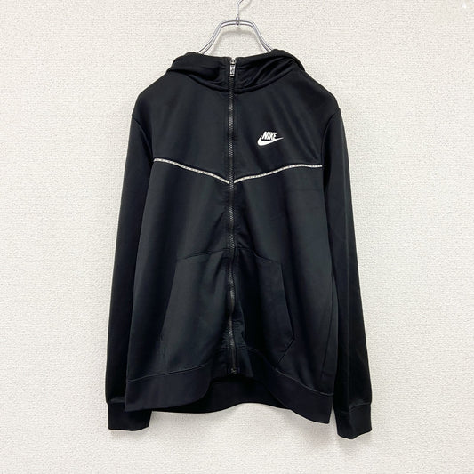 NIKE　ナイキ　フルジップジャージパーカー/フーディー　黒　ブラック　XLサイズ